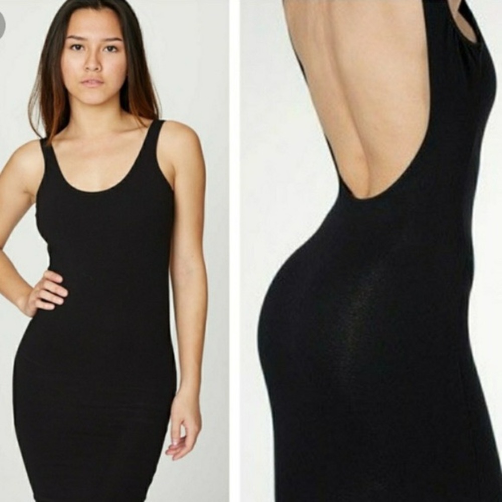 Black Velvet American Apparel Tank Dress